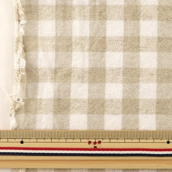 [From quantity 5] Fabric "Cotton linen dyed washer 2393-2a"