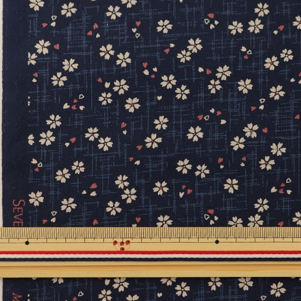 数量5から】 生地 『シーチング 和柄 桜 紺 88227-2-6』 – Yuzawaya