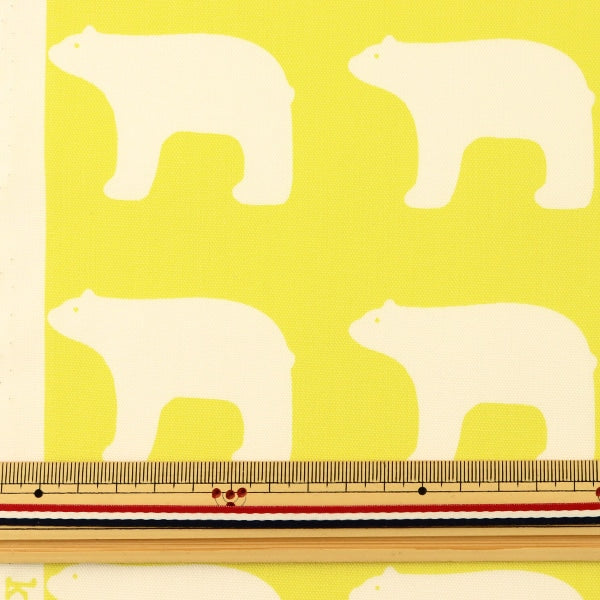 [From quantity 5] Fabric "Kippis (Kippis) Oxford Polar bear KPO-06E]