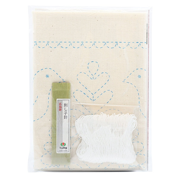 Embroidery kit "Hand-sewn Flower Fukin Kit SASHIKO WORLD HUNGARY Tulip KSW-010" TULIP Tulip