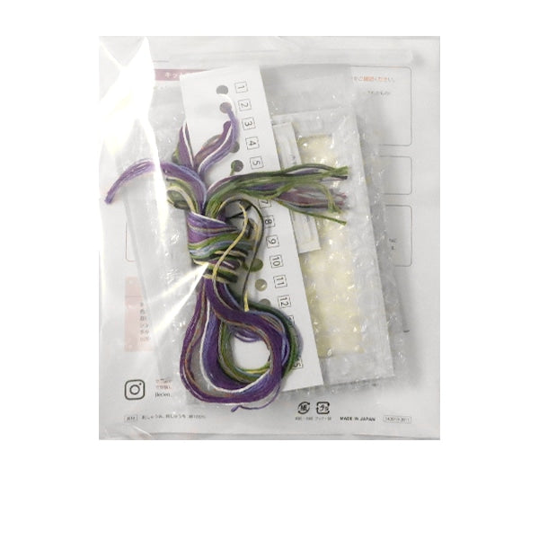 Kit di ricamo "Kazuko Aoki, 12 mesi di taccuino vegetale Viola 542010" Lecien Lucian Cosmo Cosmo