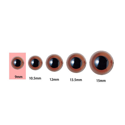 Handicraft parts "Plastic Eye 9mm Crystal Brown H430-302-9" Hamanaka