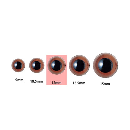 Handicraft parts "Plastic Eye 12mm Crystal Amber H430-304-12" Hamanaka