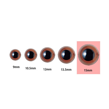 Handicraft parts "Plastic eye 15mm light brown H430-306-15" Hamanaka