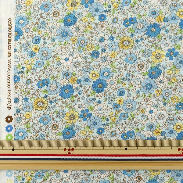 [From quantity 5] Fabric "Broad Flower Pattern AP4187-2B"