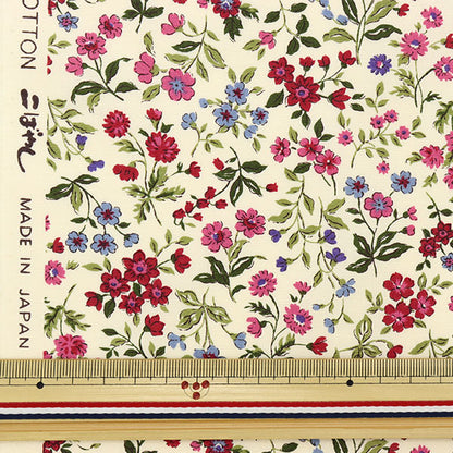 [De la cantidad 5] Fabric "Broadprint Floral Rosa Rosa KTS2568-A" Algodón Kobayashi Algodón Kobayashi Kobayashi Fibra