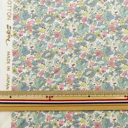 [De la quantité 5] tissu "large petit motif floral léger kts6658-b" coton kobayashi cotton kobayashi kobayashi fibre