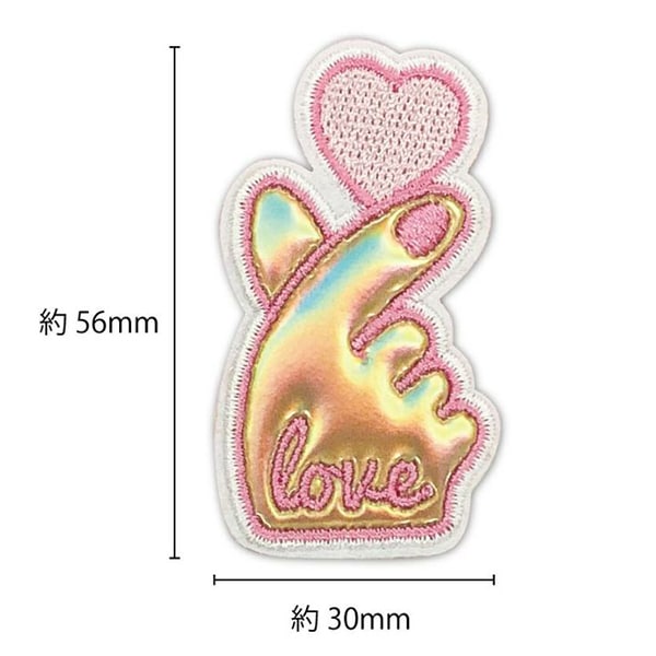 Emblema "Rainbow Pop Ubi Heart RPW-08"