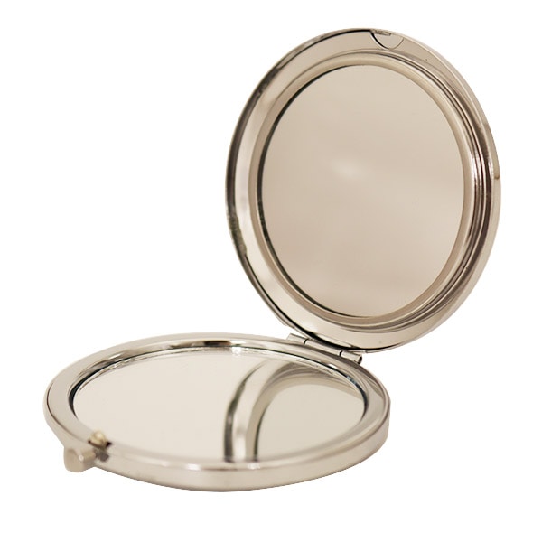 Support d'artisanat "Miroir compact compact Plate plate argent 10-3040"