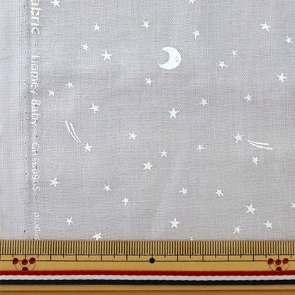 [From quantity 5] Fabric 『double gauze(Double gauze) Home Collection Star Light Gray GH10096S-A]