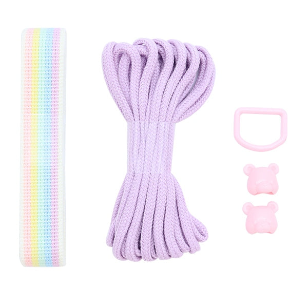 Tapis d'artisanat Set "Himo Tape Set Pastel Rainbow Kuma HTR-6 Purple"