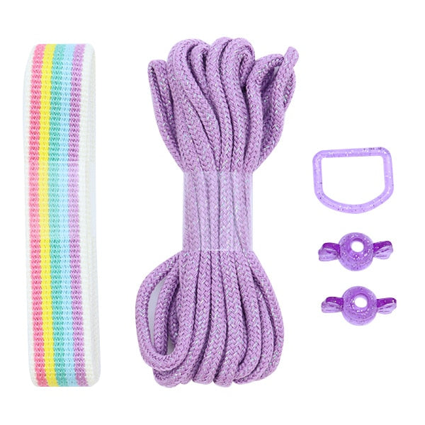 Set di nastro per artigianato "set di nastro himo arcobaleno Candy HTR-8 Grape"