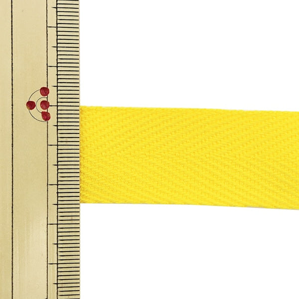 [De la quantité 5] Tapis artisanal "Sugi Aya Tape Largeur 2,5 cm # 529 jaune"