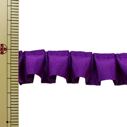 [From quantity 5] frillsRibbonTape "Saten Box Frill Edo Purple 30th color 8100F-30"