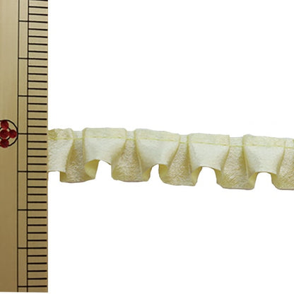 [Dalla quantità 5] nastro a nastro frilling "Cream di fili di raso 71 ° colore 9215f-71"