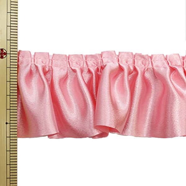 [Dalla quantità 5] nastro a nastro frill "Larghezza frigo di raso circa 6,5 ​​cm di 3 ° colore rosa 650bf-3"