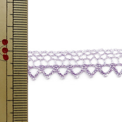 [수량 5에서] 레이스 "약 1.2cm 자주색 61c-pu"