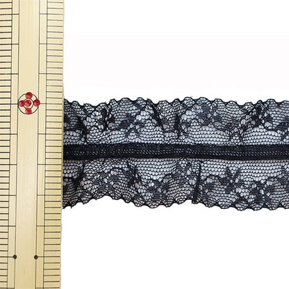 [수량 5에서] 레이스 "Russell Frill 너비 약 2cm 블랙 800022"