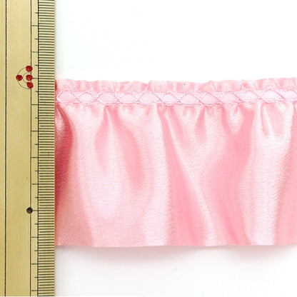 [From quantity 5] Race "satin frill width about 6.5cm 3rd color 650F-3"