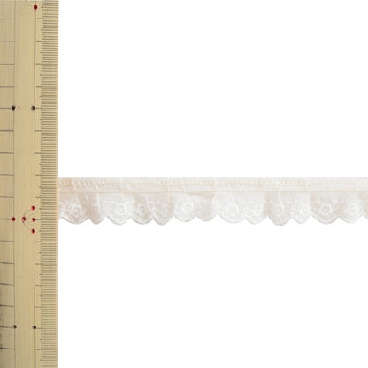 [Aus Quantität 5] Handwerksblatt "Baumwollfrillbreite ca. 2 cm 3. Farbe 31096f"