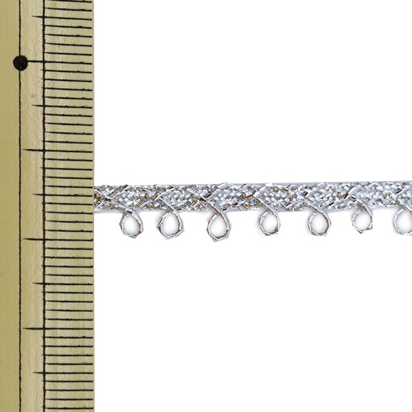 [From quantity 5] HandicraftTrim 『Glitter trim Width about 1.5cm Silver 100]