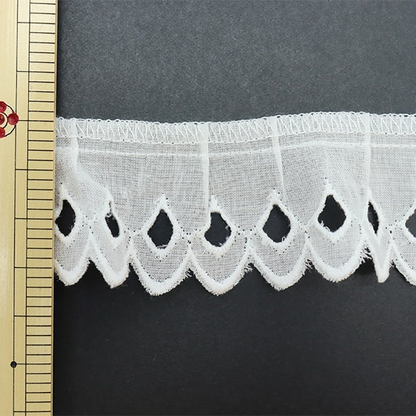 [From quantity 5] Race "Cotton frills 2nd color 3556F-2"