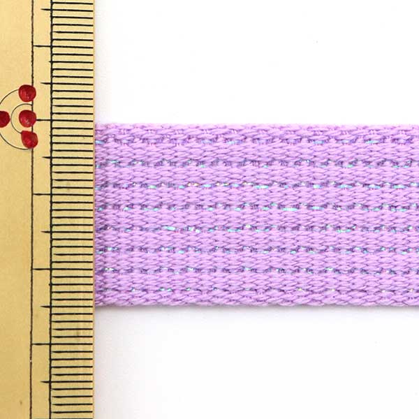 [From quantity 5] Handicraft tape "Color tape width approximately 2.5cm lame lavender TPPL25-L"