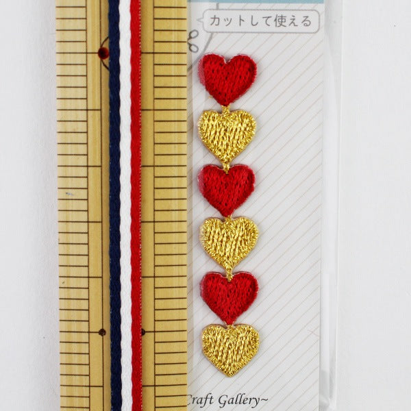 رقعة "Mini Seal Patch Heart WMS-01" KIYOHARA Kiyohara