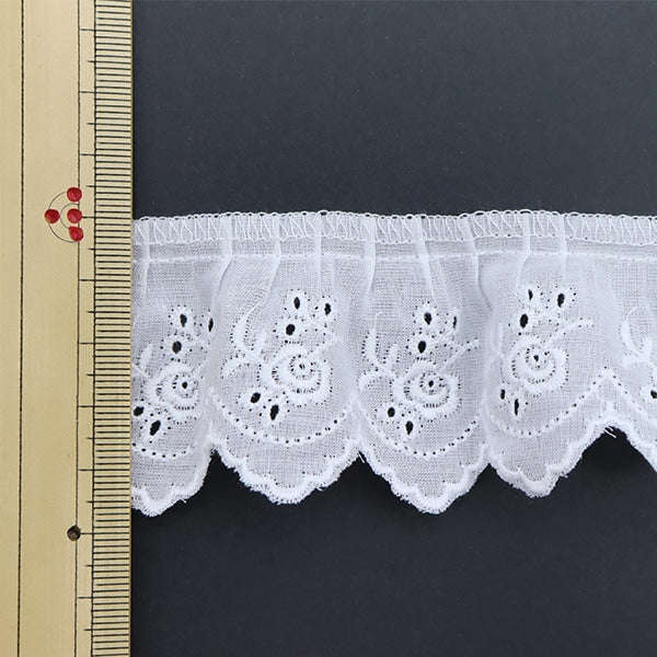 [From quantity 5] Race "cotton frills 1st color 1041F-1"