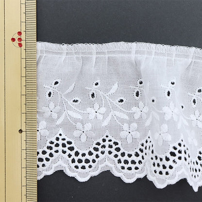 [From quantity 5] frillsRibbonTape "Cotton frills No. 1 color 8161F-1"