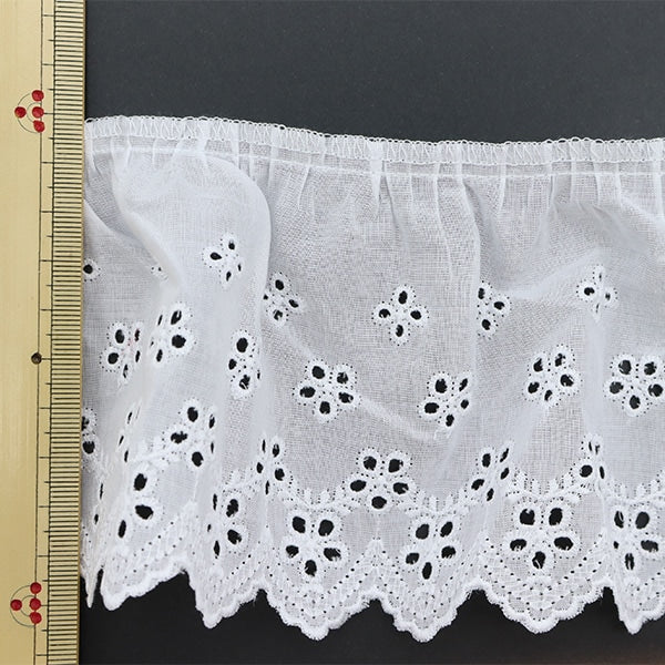 [From quantity 5] frillsRibbonTape "Cotton frills No. 1 color 5715F-1"