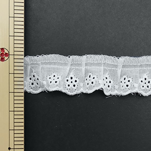 [From quantity 5] Race "Cotton frill width about 2cm 1st color 4712F-1"