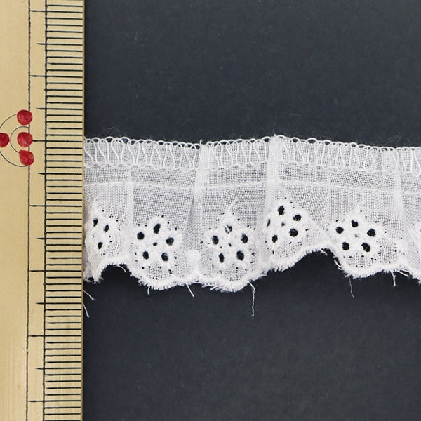 [From quantity 5] Race "Cotton frill width about 2cm 2nd color 4712F-2"