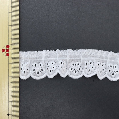 [From quantity 5] Race "Cotton frill width about 2.5cm 2nd color 5020F-2"