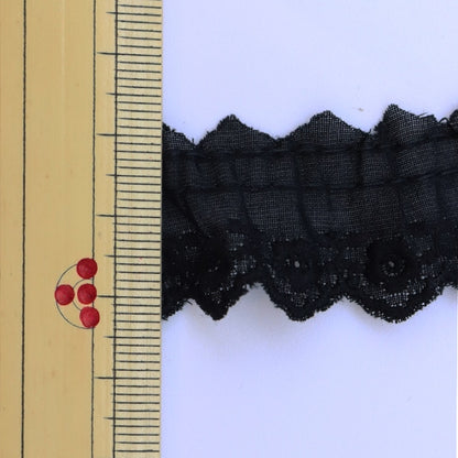 [From quantity 5] Race "Cotton frill width about 2cm 4th color 1096F-4"