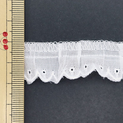 [From quantity 5] Race "Cotton frills 2nd color 1090F-2"