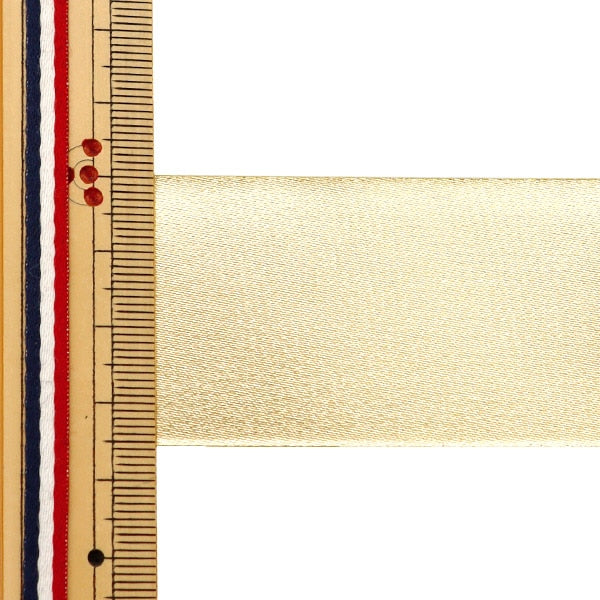 数量5から】 リボン 『両面メタリックサテン 幅約3.6cm 4番色 1554