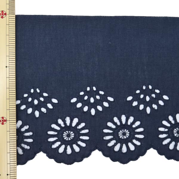 [De la cantidad 5] Cinta de ribona de encaje "Lace de algodón ancho Indigo T23296-18"