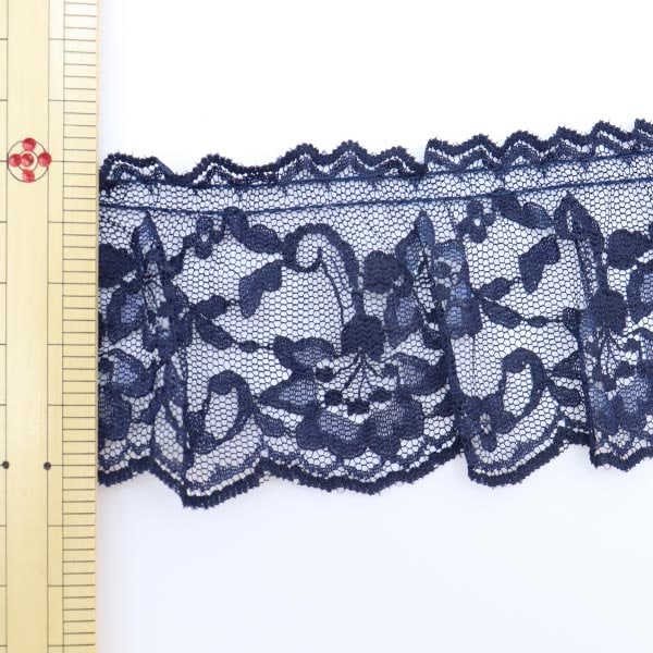 [From quantity 5] Race "Russell frill 17th color navy blue YD34532"