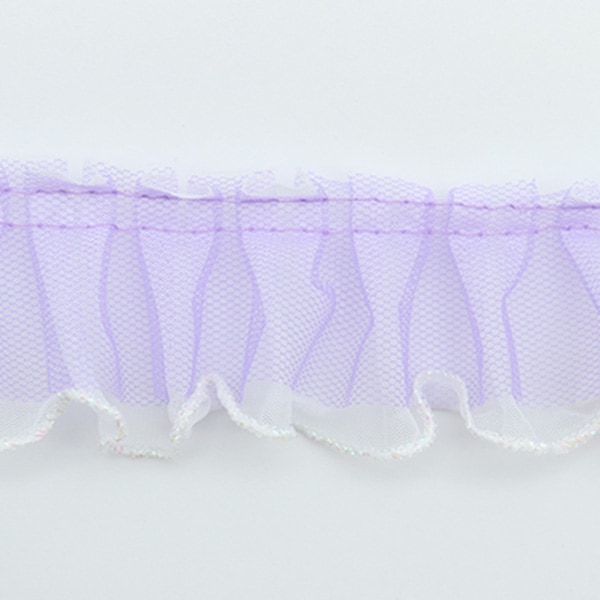 [Dalla quantità 5] razza "Tulle Box Frill 7 No. 7 Purple IR005"