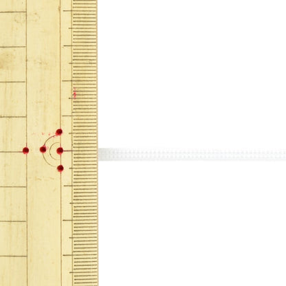 [De quantité 5] ruban d'artisanat "Largeur d'alésage d'environ 3 mm blanc"