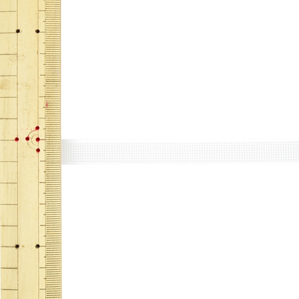 [De la quantité 5] Ruban d'artisanat "Largeur d'alésage d'environ 1,2 cm de blanc"