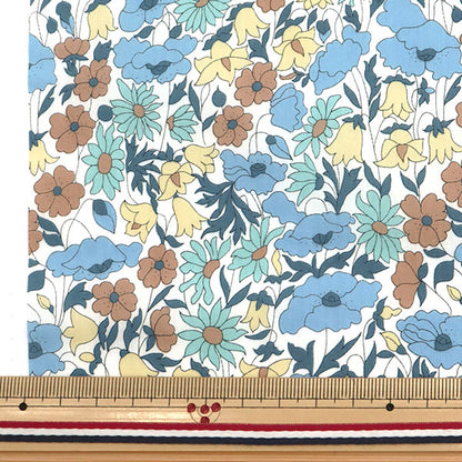 [De la quantité 5] tissu "Liberty Liberty Print Tanalone Poppy et Daisy 3632104-VE" Liberty Japan Liberty Japan