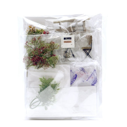 Kit de fleurs artificielles "Home Deco Miniature Garden Set Hospitality Seasonal NTR-29" ERUBERU ELBERT