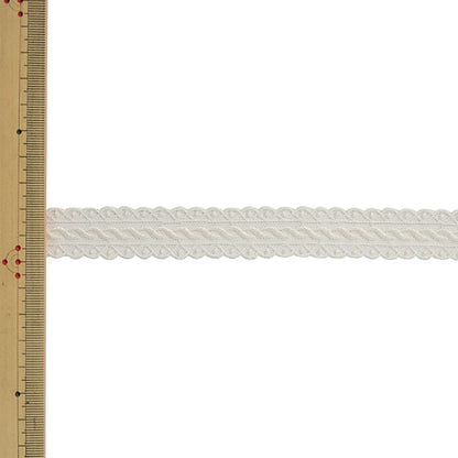 [Aus Quantität 5] Spitze Ribon Tape "Tüllspitze 62201ck 12. Farbe" Mokuba Wood Horse