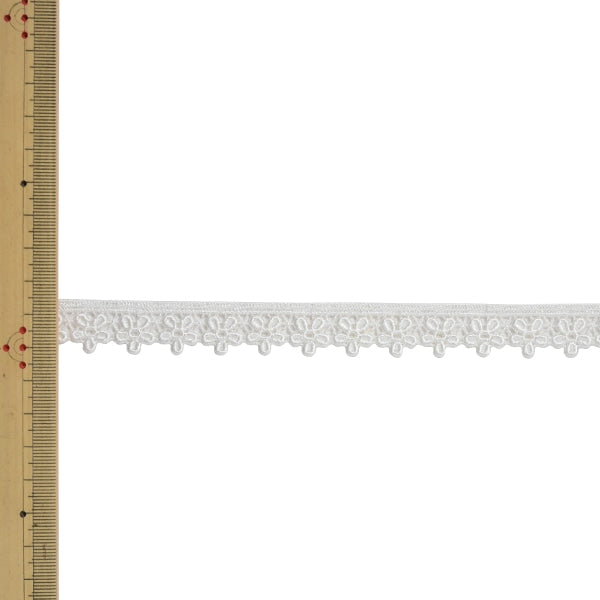 [Aus Menge 5] Spitzen -Ribon -Klebeband "Chemische Spitze 61013K 00 rechts" Mokuba Wood Horse