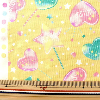 [From quantity 5] Fabric 『Oxford Lollipop Yellow MOWF-130-Y]