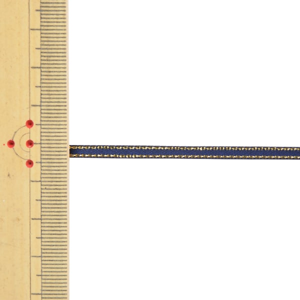 Cinta "borde metálico de la cinta de satén 58801 ancho de 3 mm x 5m ichimizu 370th color"