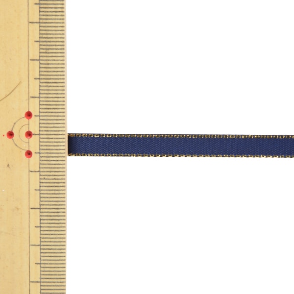 Cinta "borde metálico de la cinta de satén 58801 de 6 mm ancho x 5m Ichi -Sale 370 Color"