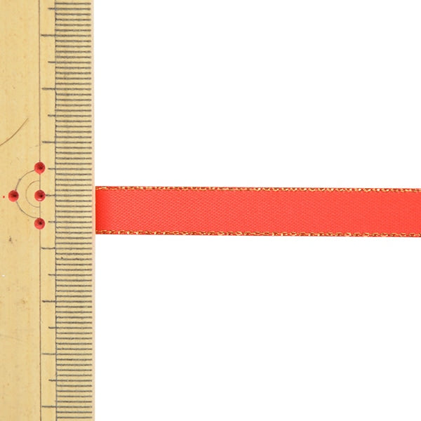 Cinta "Satenado de borde metálicoCinta 58801 Ancho de 9 mm × 5m Ichimizu 205th Color ”